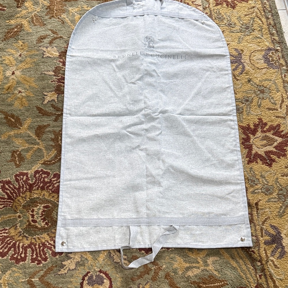 Brunello Cucinelli Light Gray Garment Bag